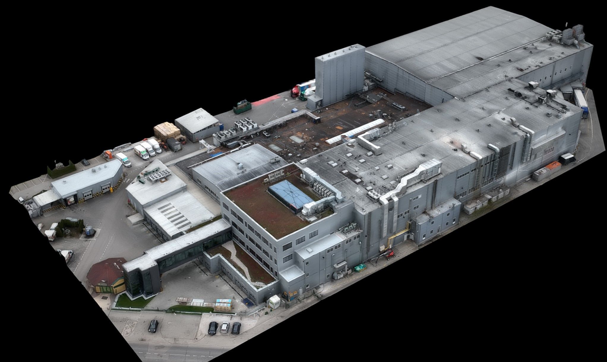 construction-site industrial factory warehouse drone scan Low-poly 3D model_1