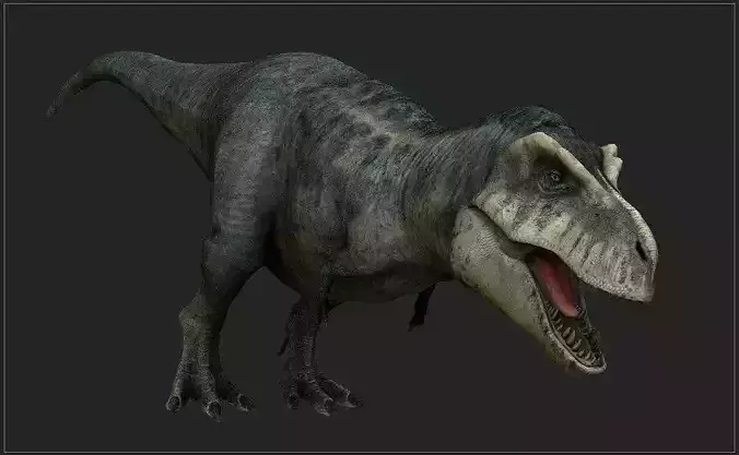 Dinosaur 3D model with rigging - Tyrannosaurus Rex  3D model