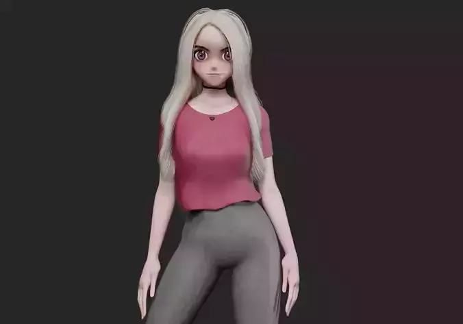 stylized anime girl V24762 