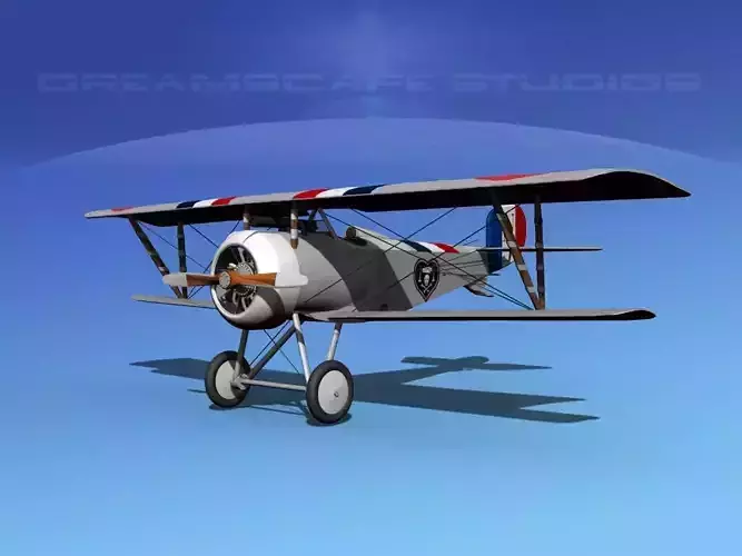 Nieuport 17 V02 France 3D model
