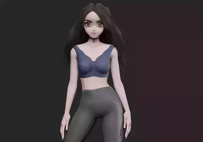 pretty anime girl V30963 