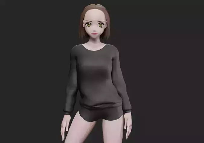 cute classic girl V26693 