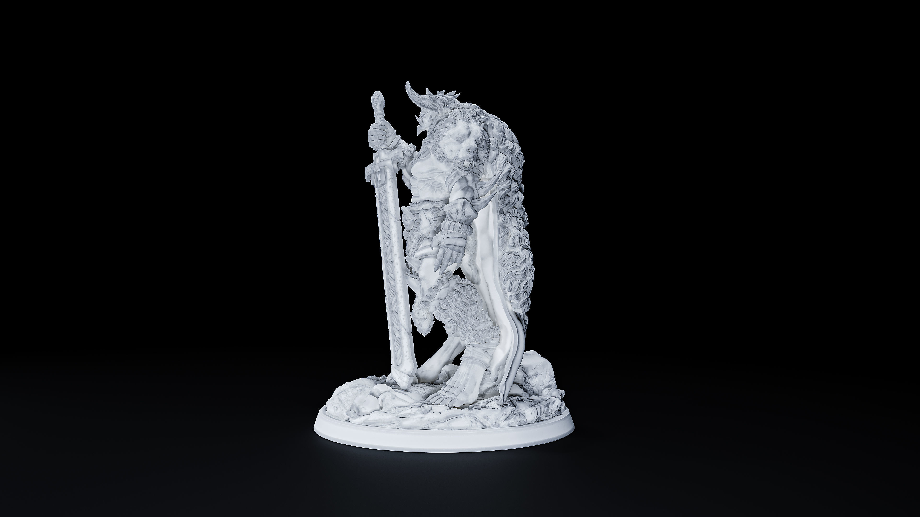 tanarukk warrior v2 3D print model_1