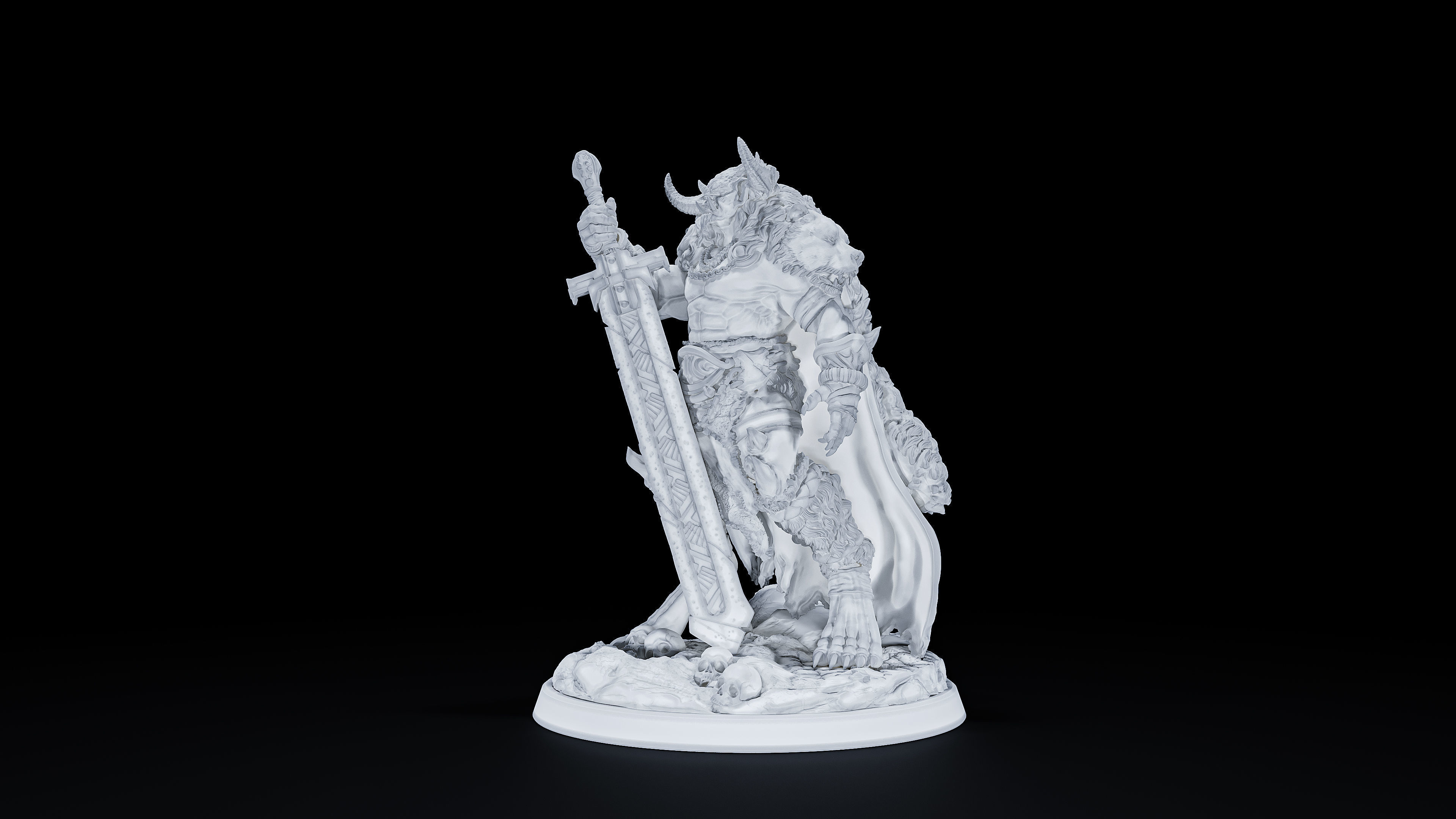 tanarukk warrior v2 3D print model_2