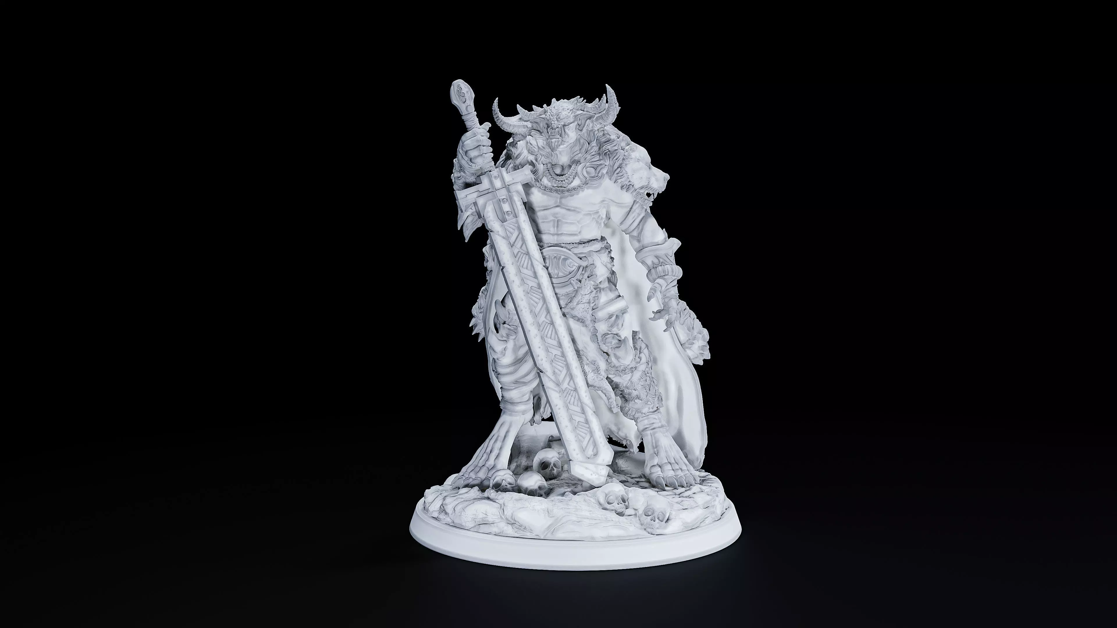 tanarukk warrior v2 3D print model_0