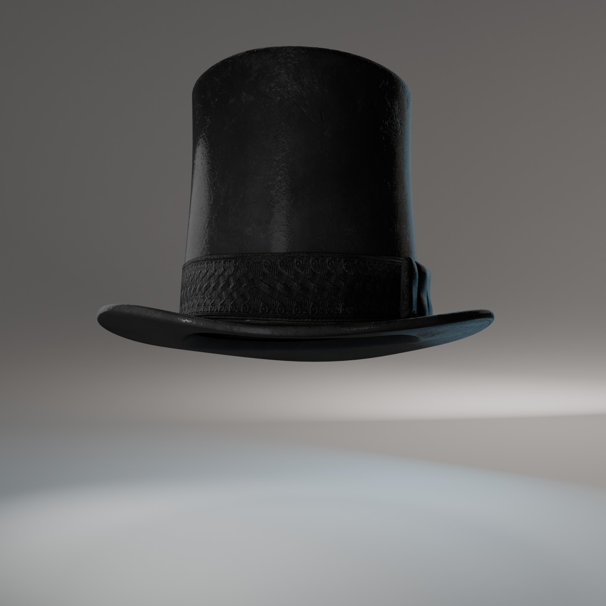 Victorian Steampunk Top Hat with Goggles 3D Model Low-poly 3D model_5