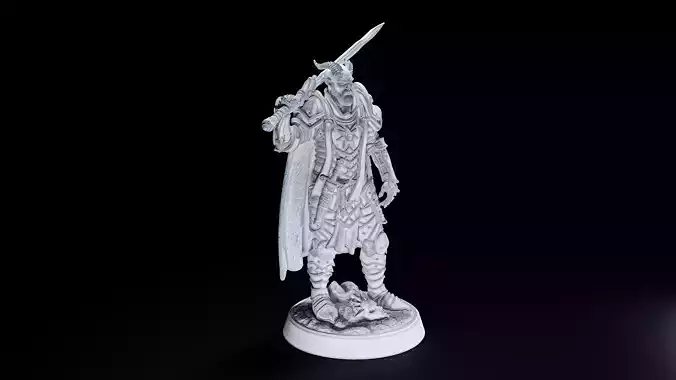 Tiefling Paladin 3D print model