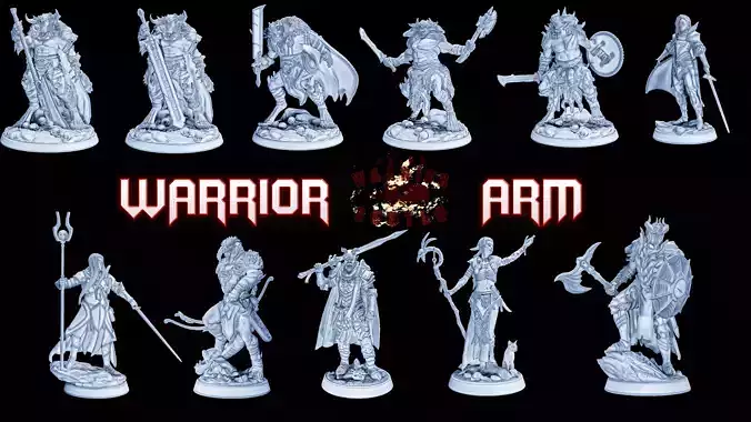 tanarukk warrior army 3D Model Collection