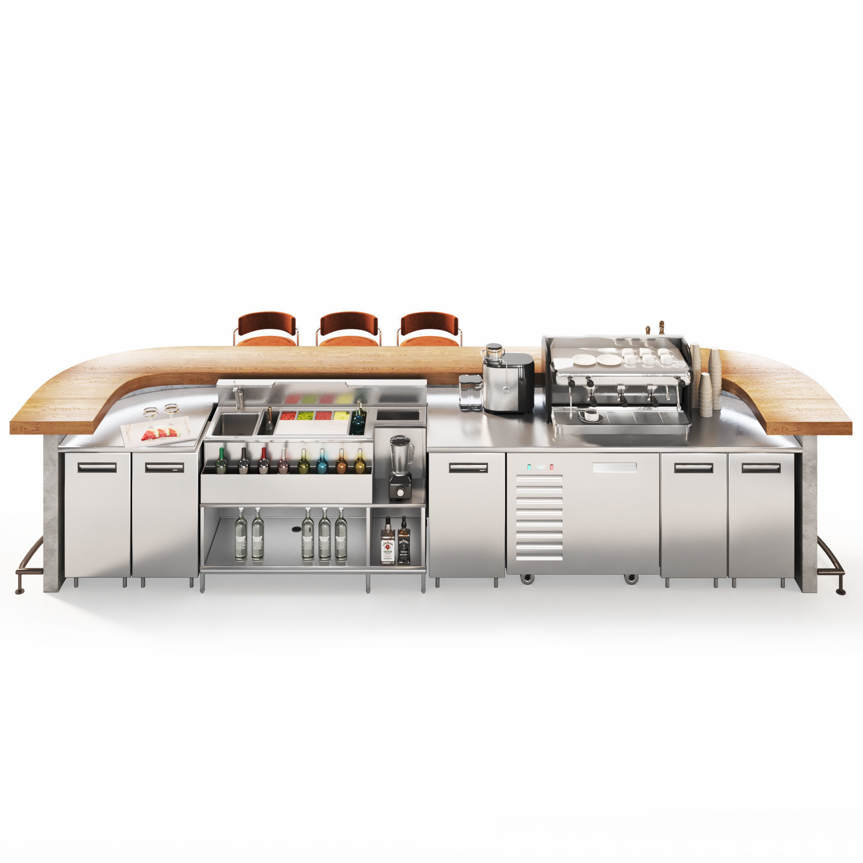 Bohemian Cafe 015 boho style Low-poly 3D model_5