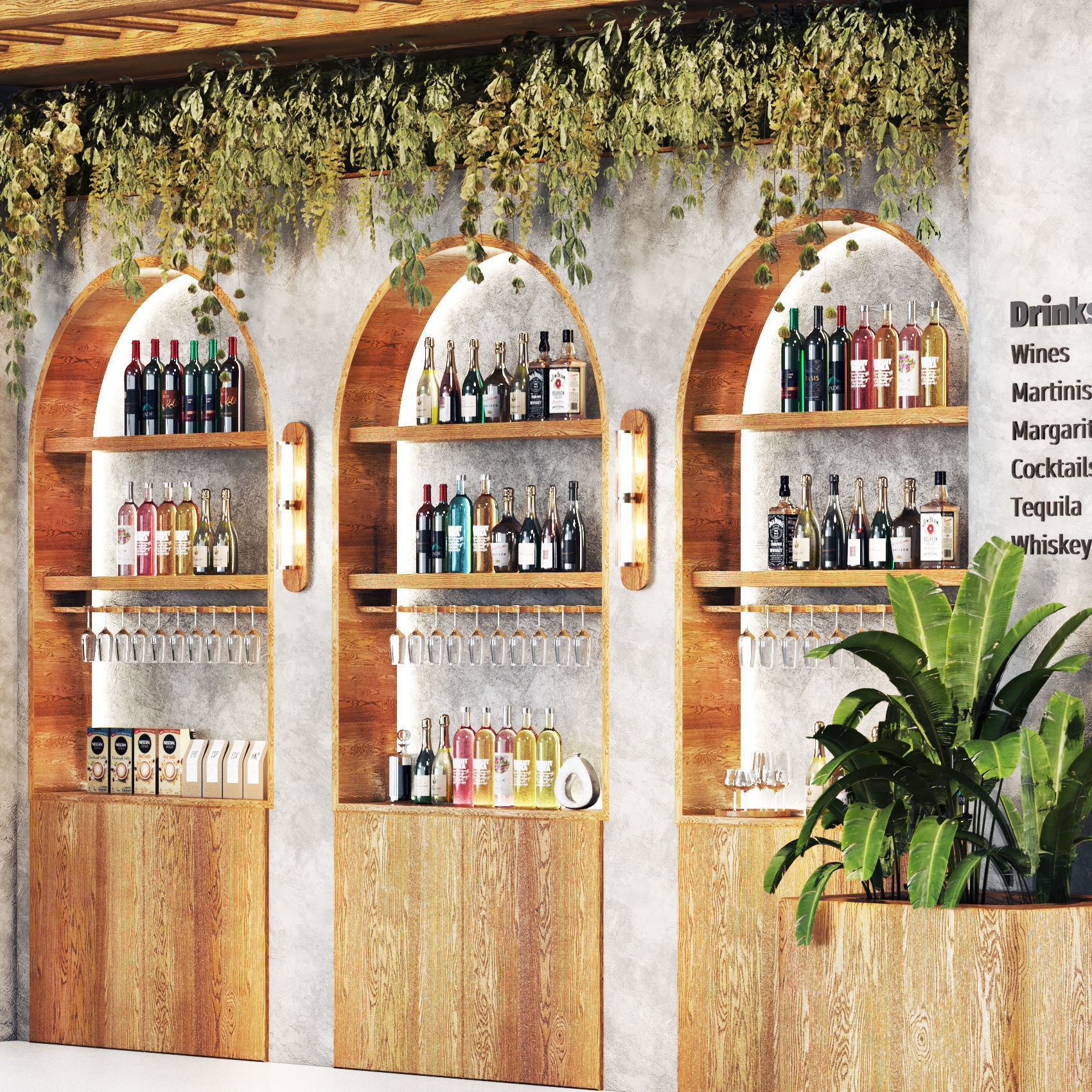 Bohemian Cafe 015 boho style Low-poly 3D model_4