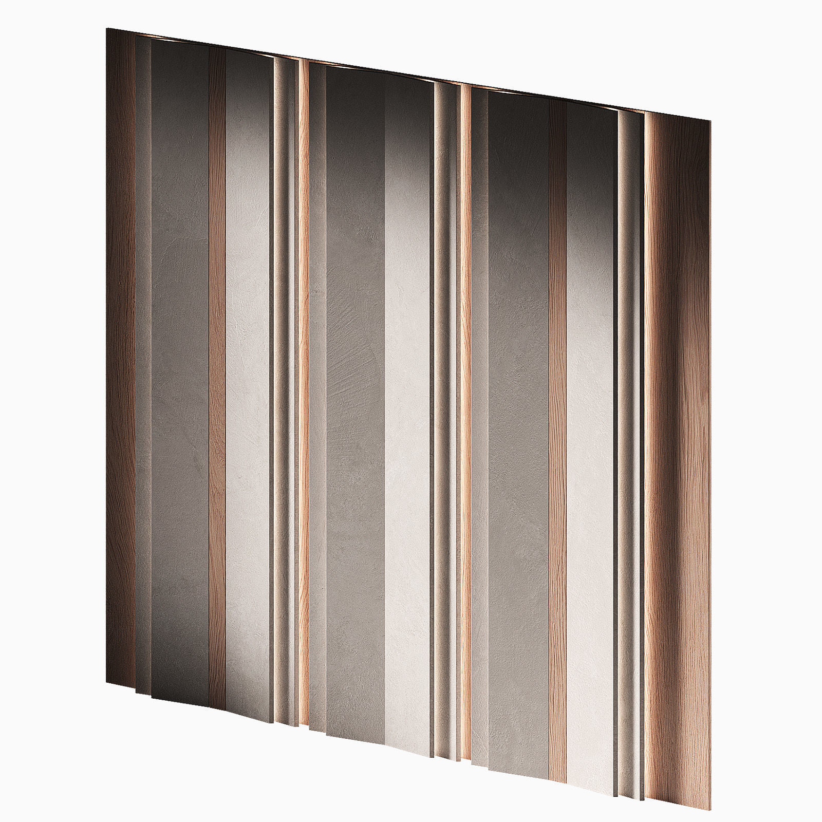 Decorative wall panels with backlight 3D model_3