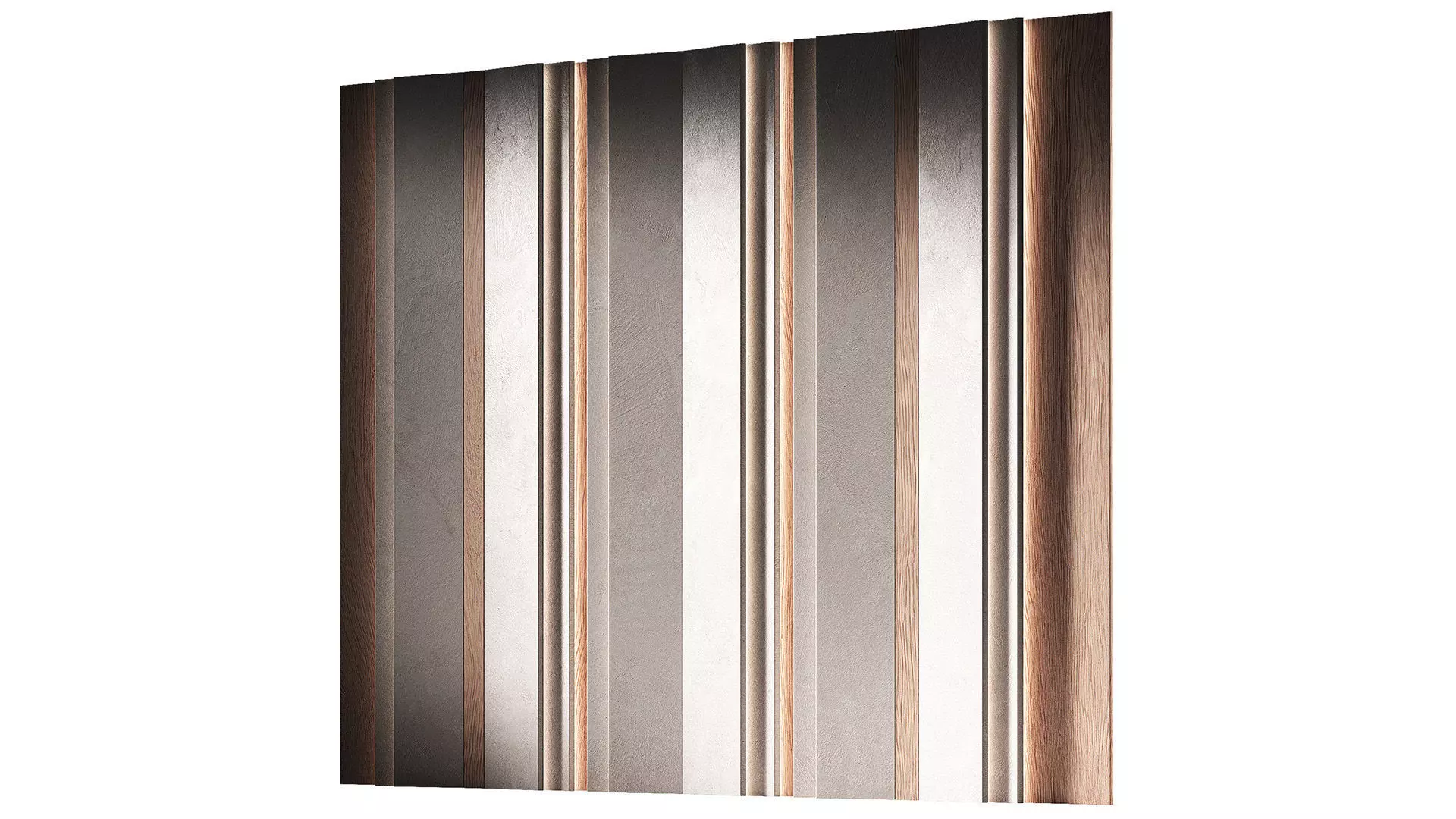 Decorative wall panels with backlight 3D model_0