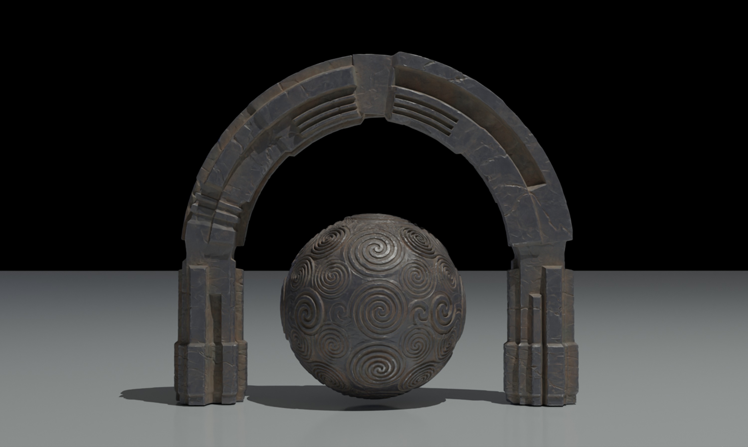 Ancient Ruins Kitbash Set 3D model_4