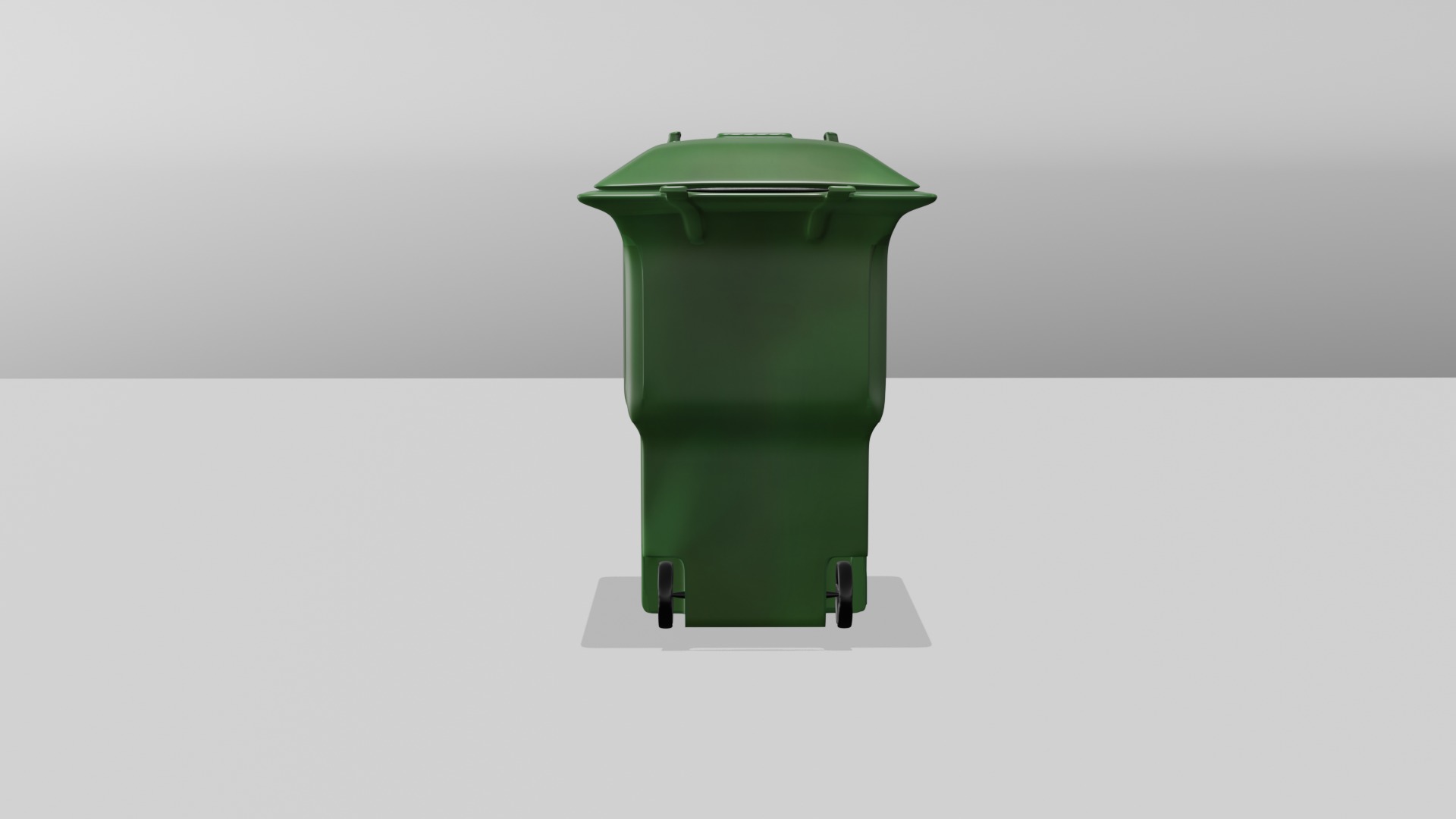 Plastic trash can 3D model_4