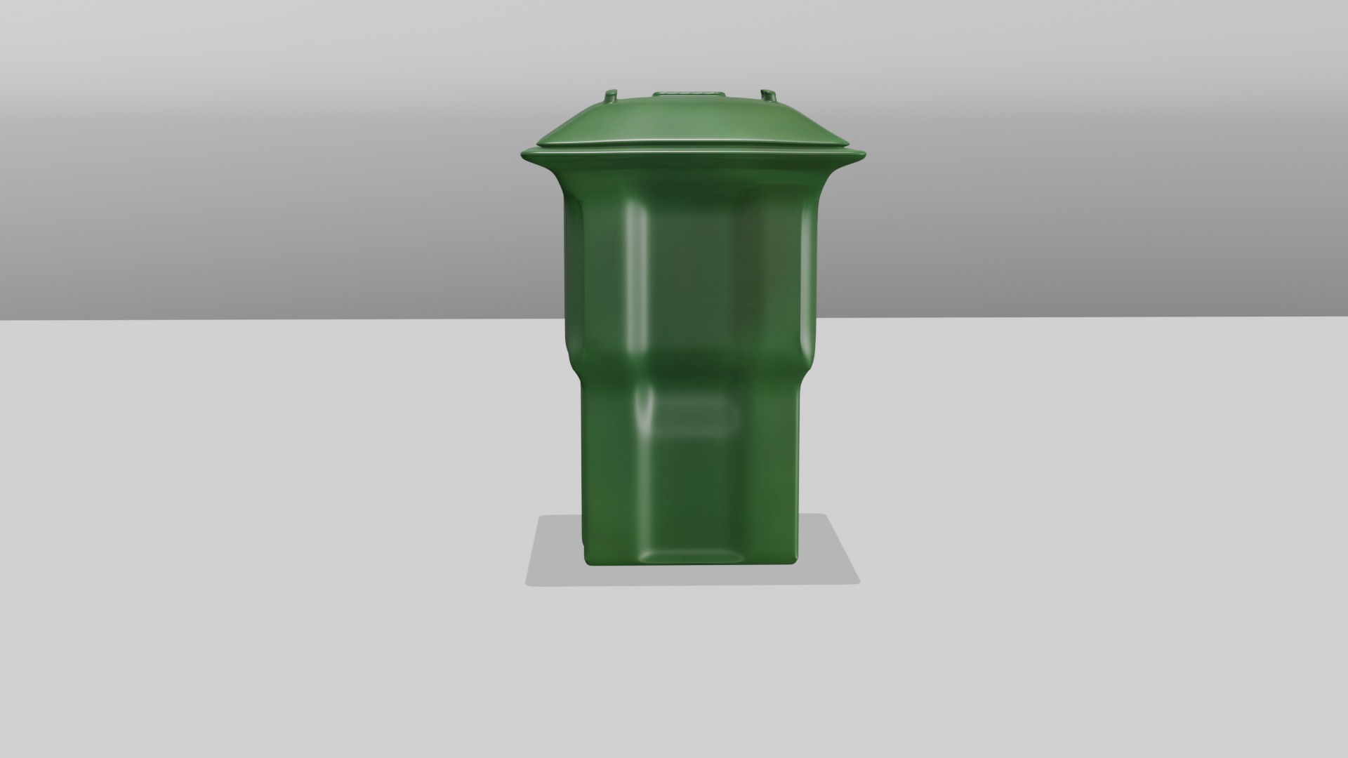 Plastic trash can 3D model_1