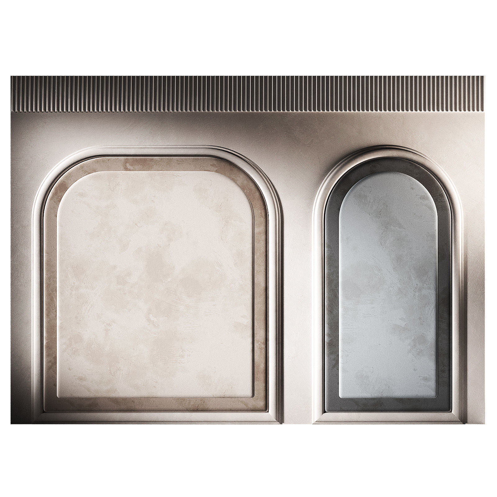 Arched wall panels Decorative soft inserts 3D model_1