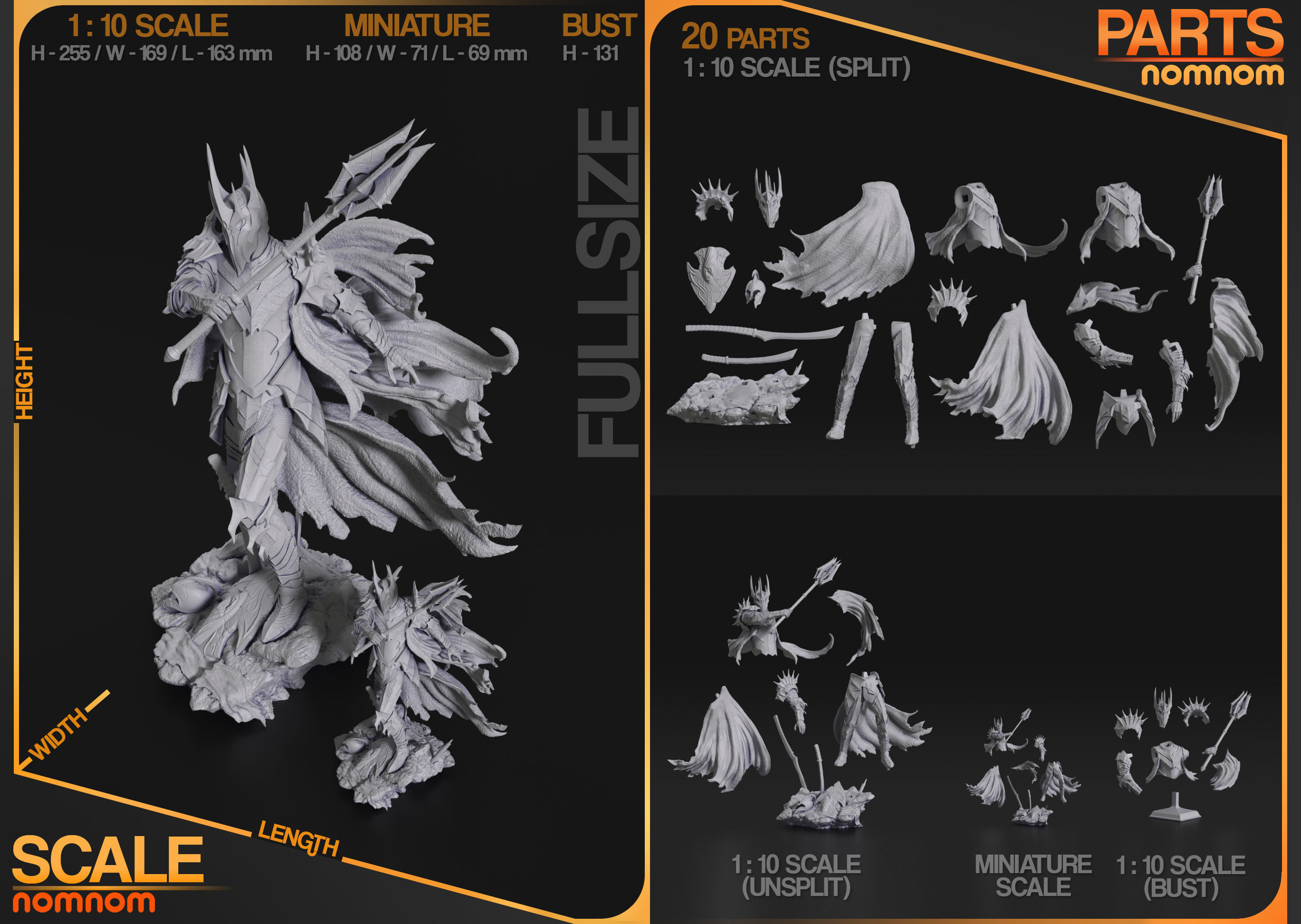 Sauron - Lord of the Rings 3D print model_3