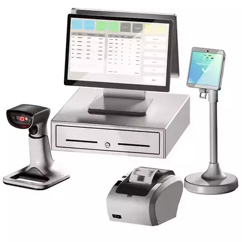 POS cash register Barcode Scanner Printer Payment Terminal