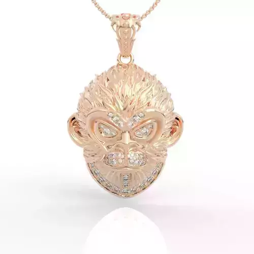 black myth wukong heat pendant diamond 3D print model