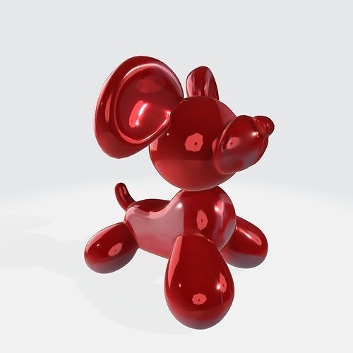 Glossy Baloon Dog 3D model
