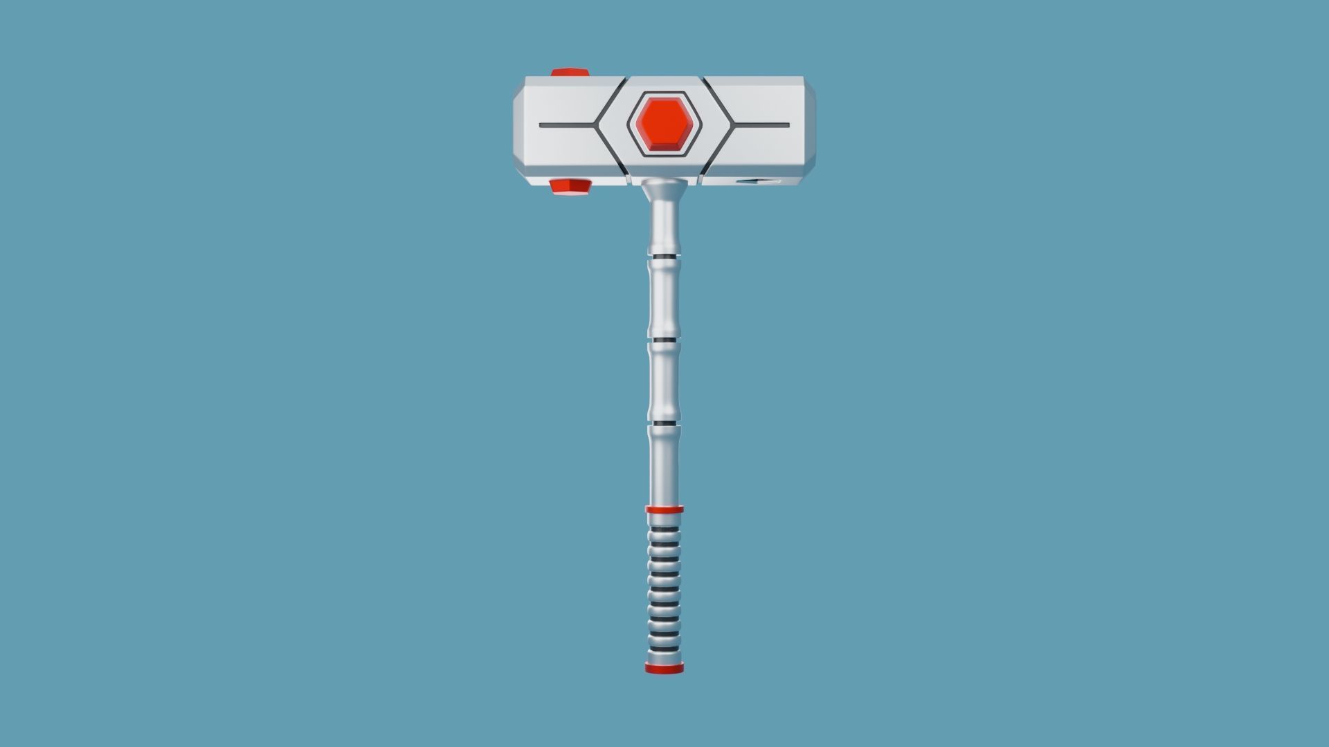 Sci Fi Hammer 02 3D print model_2