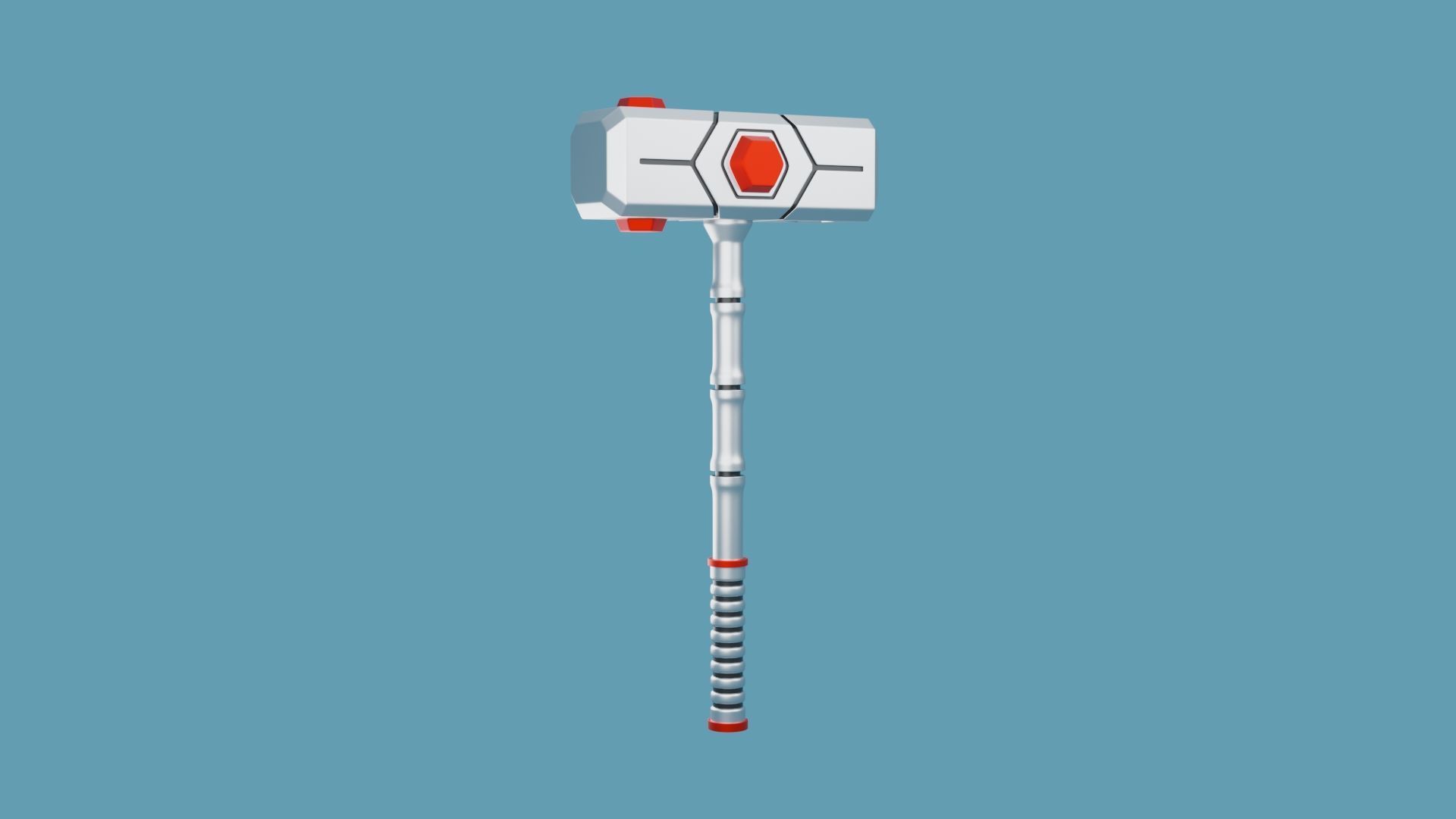 Sci Fi Hammer 02 3D print model_1