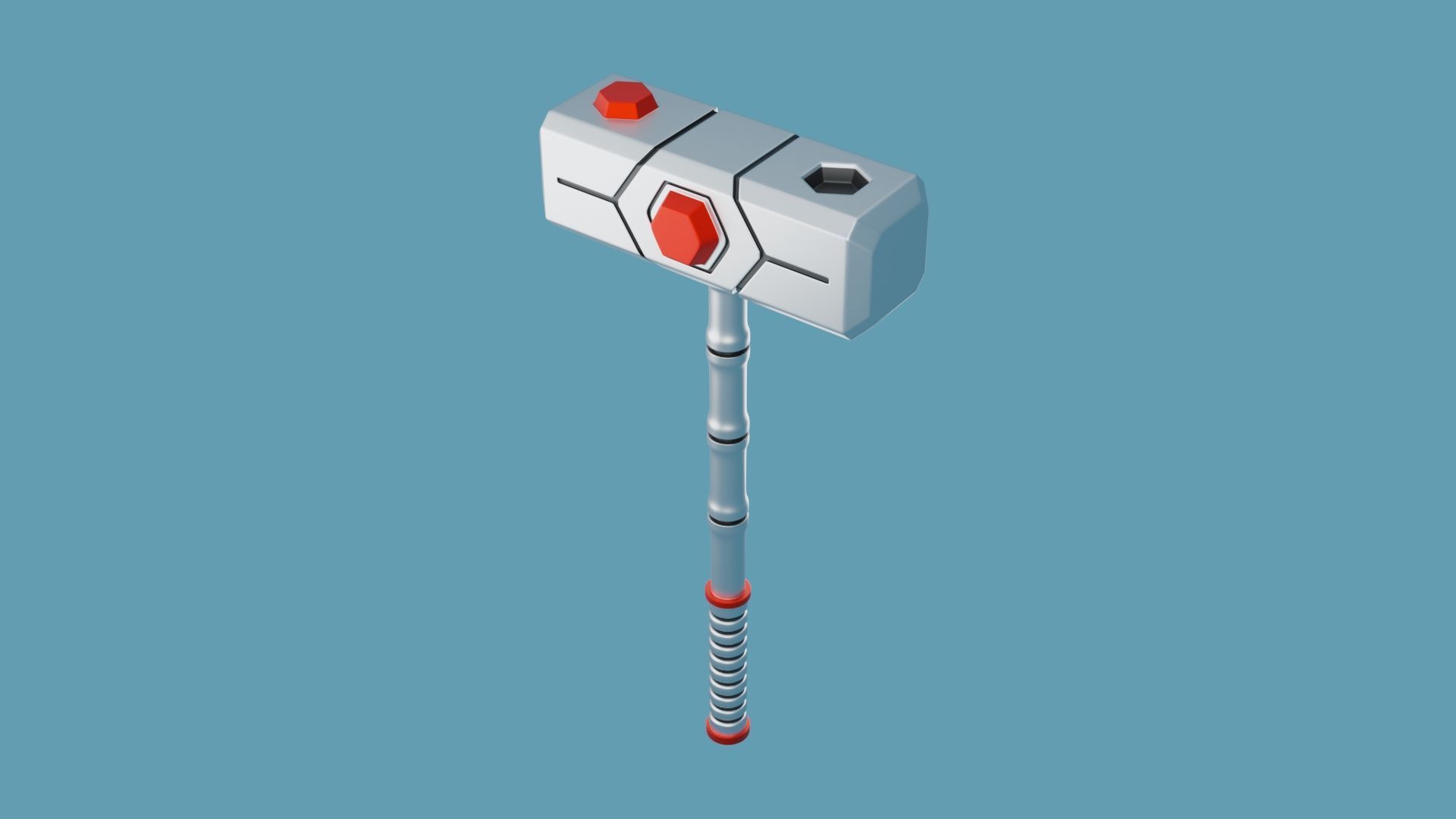 Sci Fi Hammer 02 3D print model_3