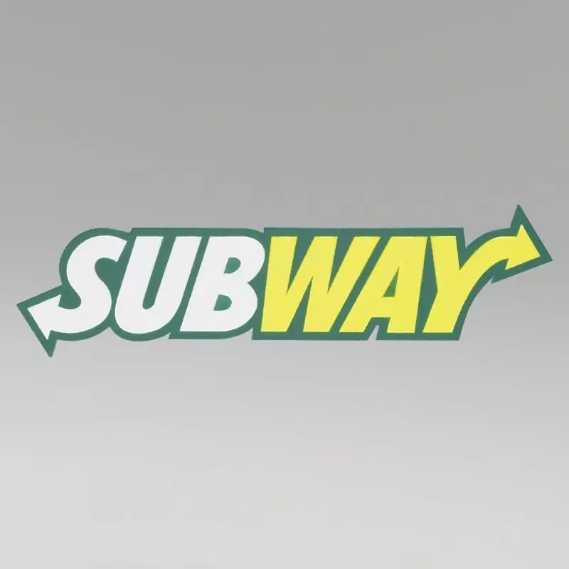 Subway Logo 3D model_0