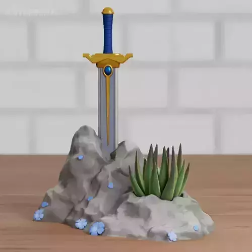 Himmel Hero Sword Planter Frieren Beyond Journey 3D print model