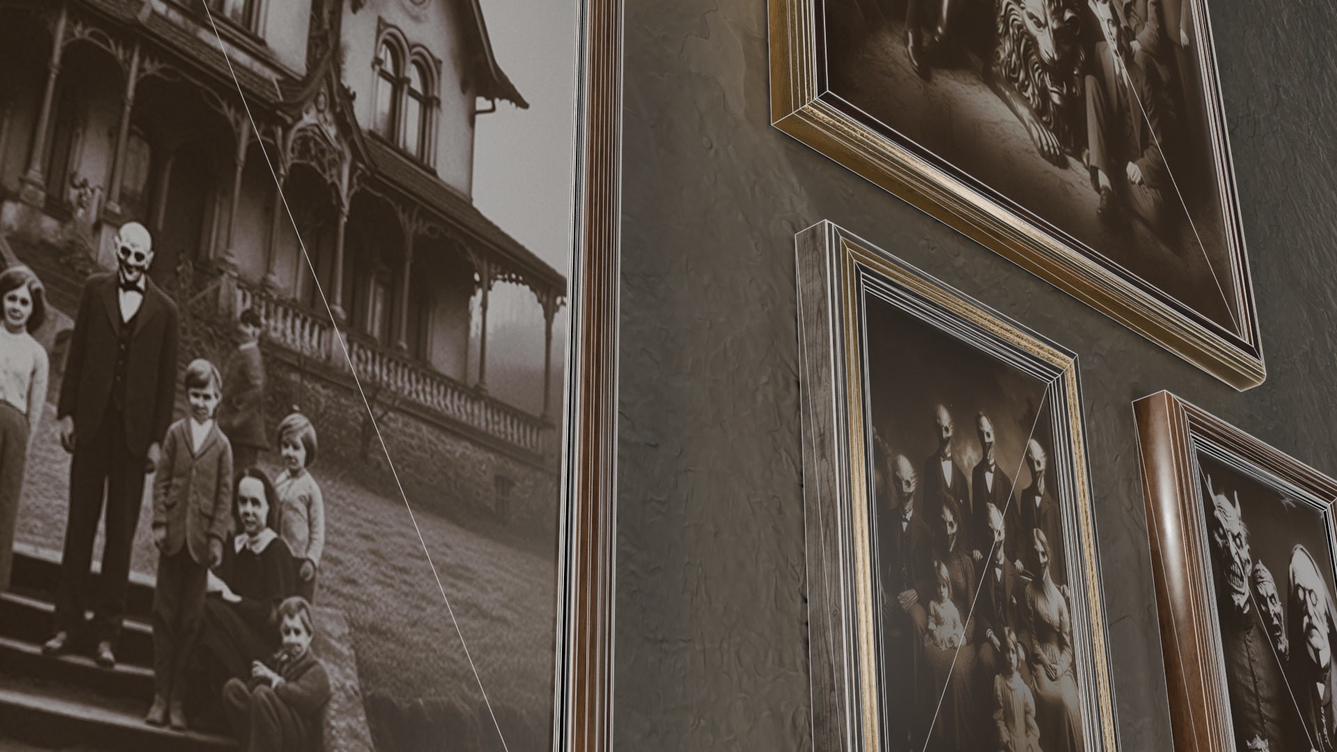 Modern Wall Pictures Low-poly 3D model_9