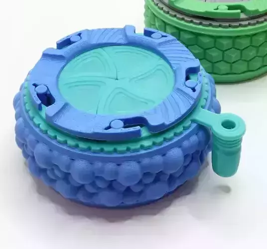  Iris box - Bubble skin - Stackable 3D print model