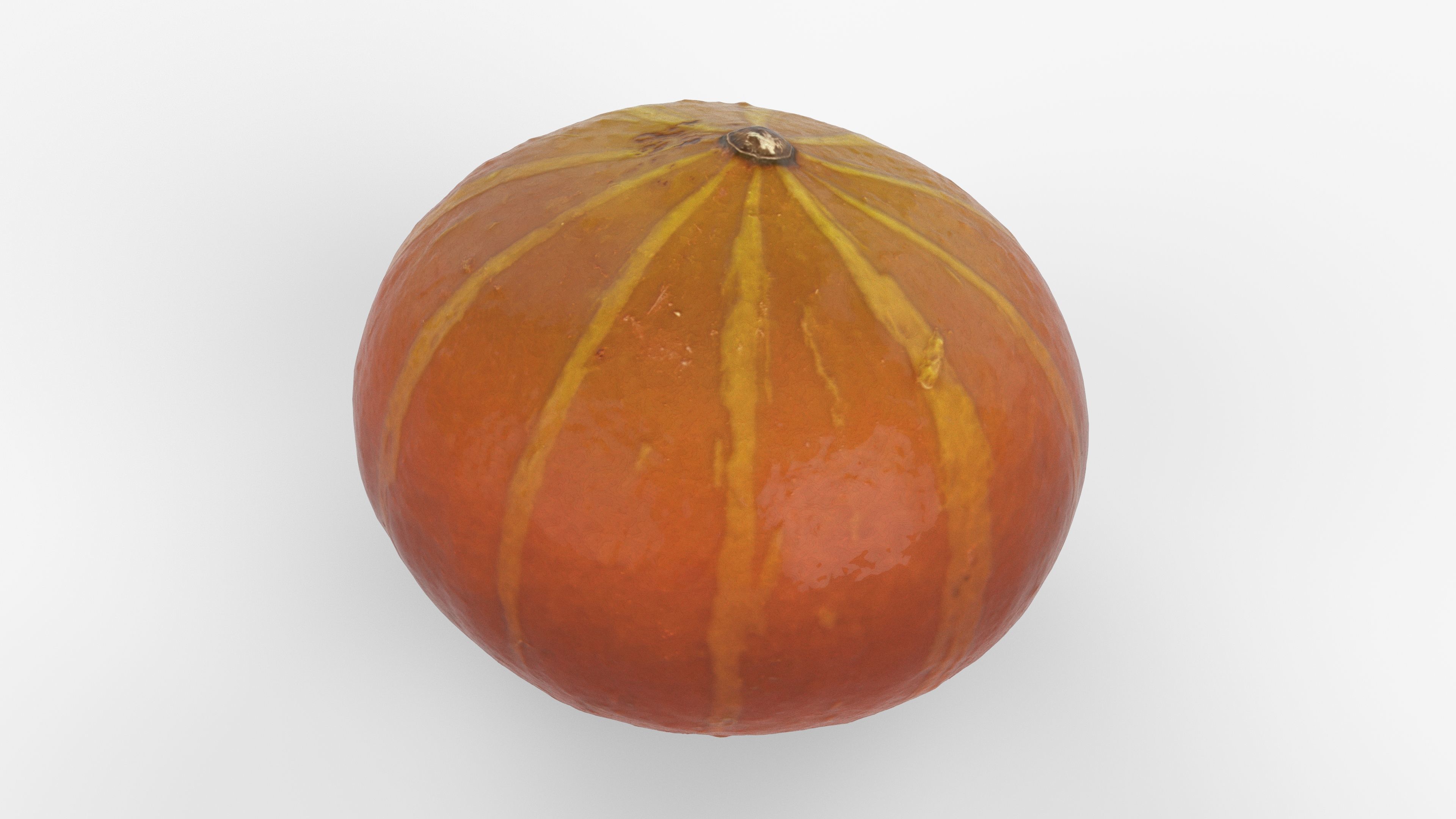 Photorealistic 3D scan of pumpkin Low-poly 3D model_7