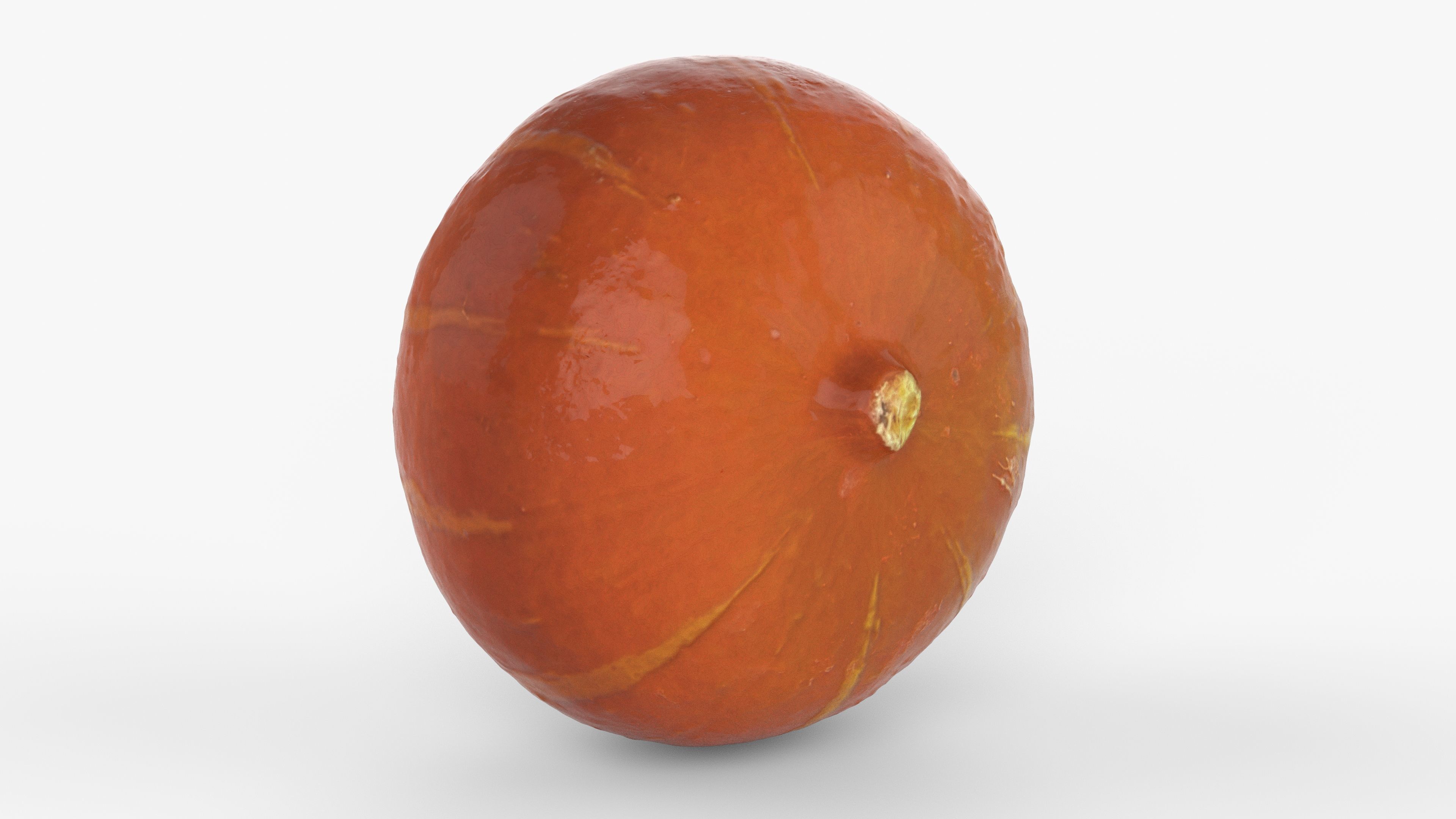 Photorealistic 3D scan of pumpkin Low-poly 3D model_12