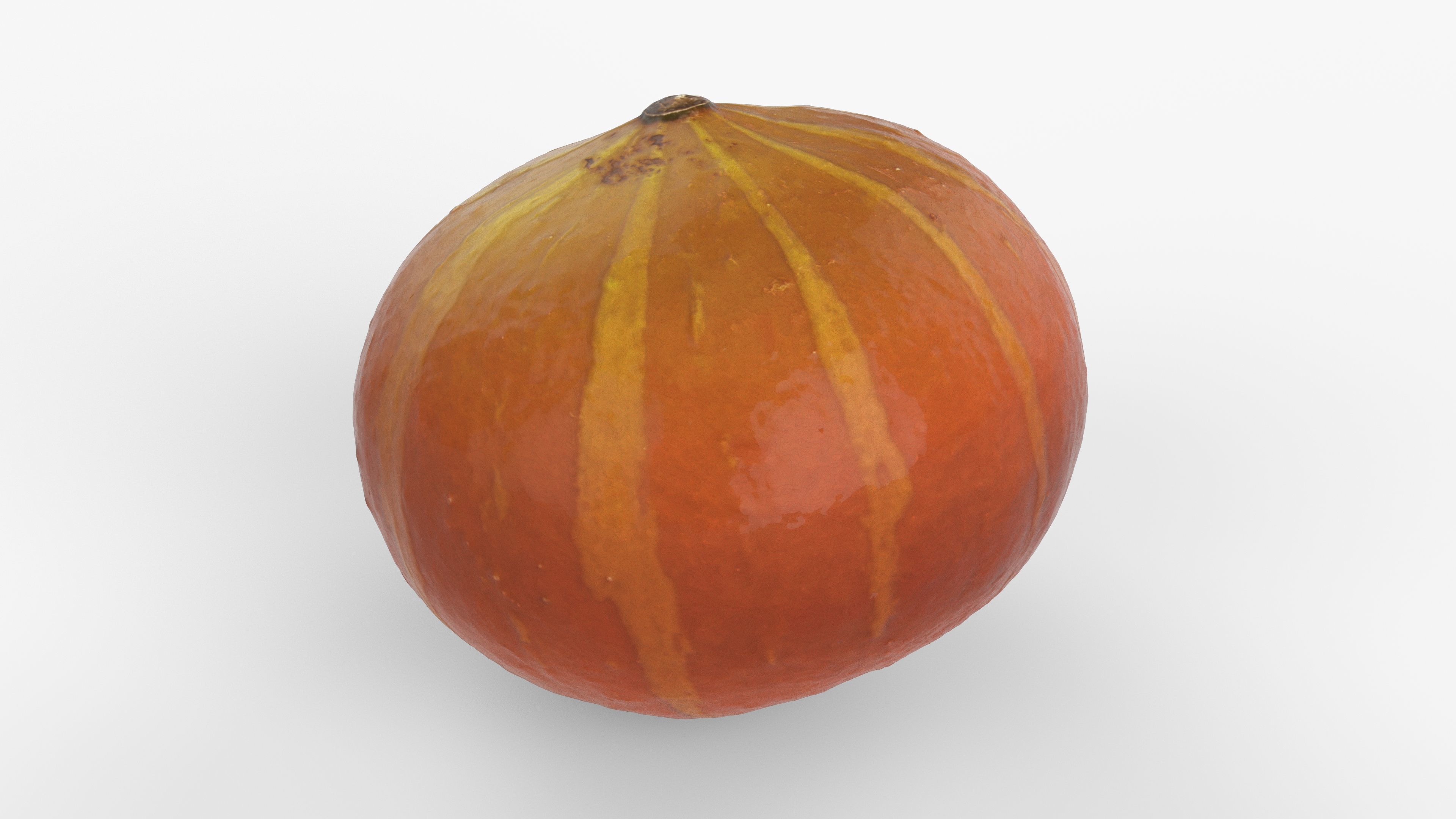 Photorealistic 3D scan of pumpkin Low-poly 3D model_6