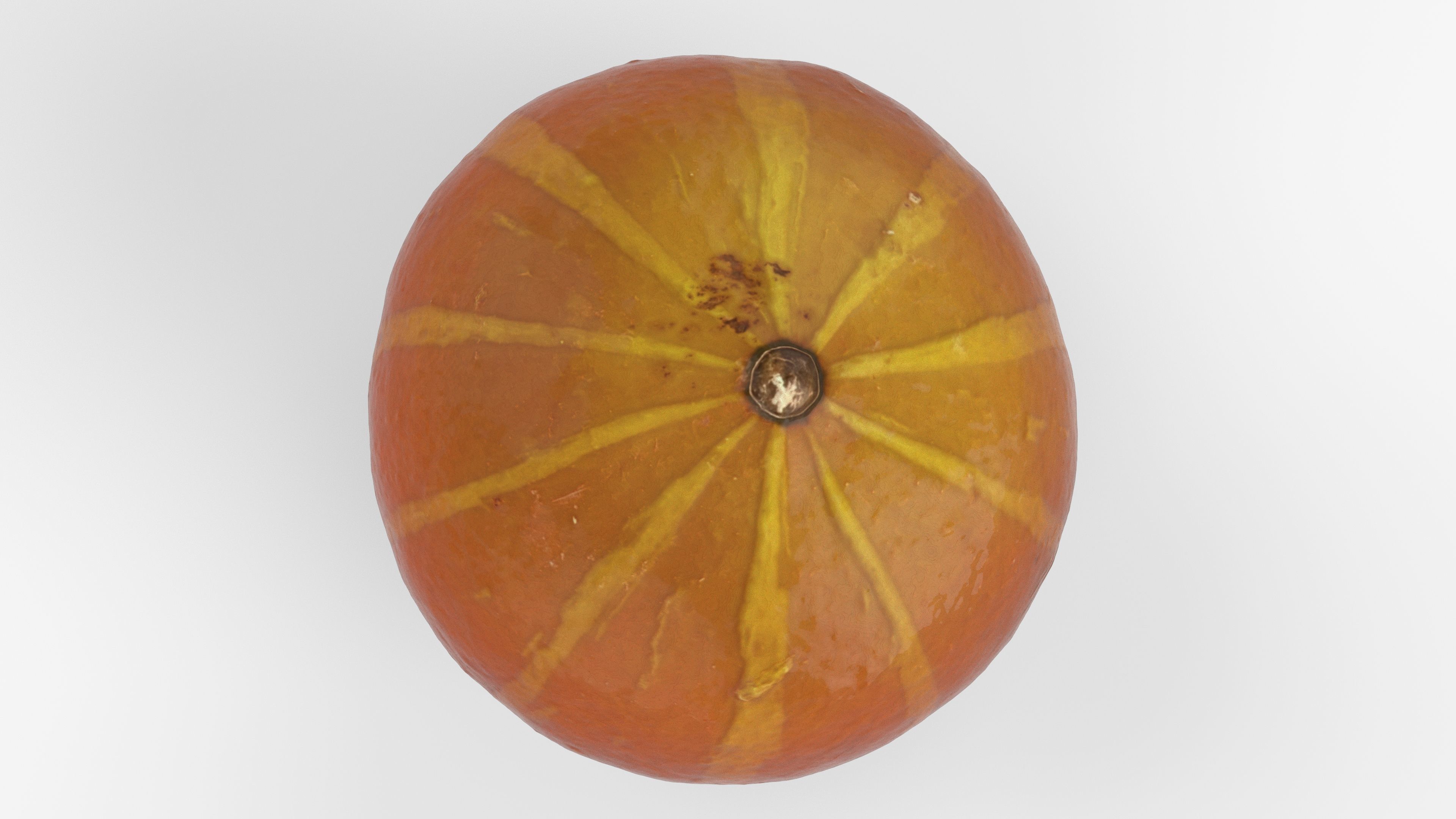 Photorealistic 3D scan of pumpkin Low-poly 3D model_11