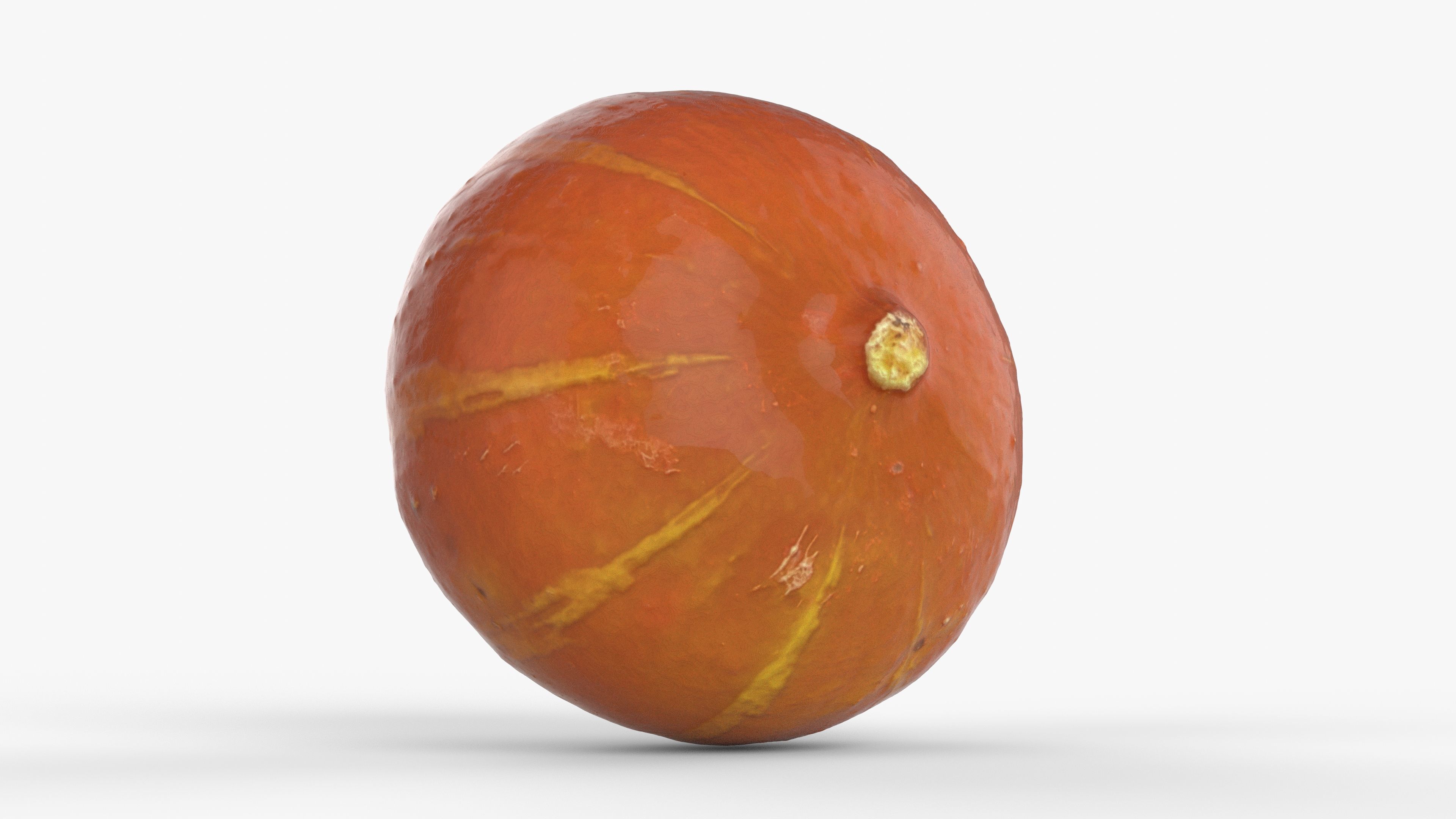 Photorealistic 3D scan of pumpkin Low-poly 3D model_13