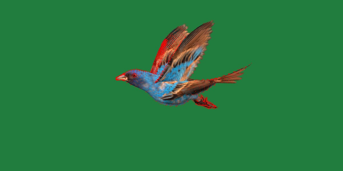Indigo Bunting Blue Bird Low-poly 3D model_29