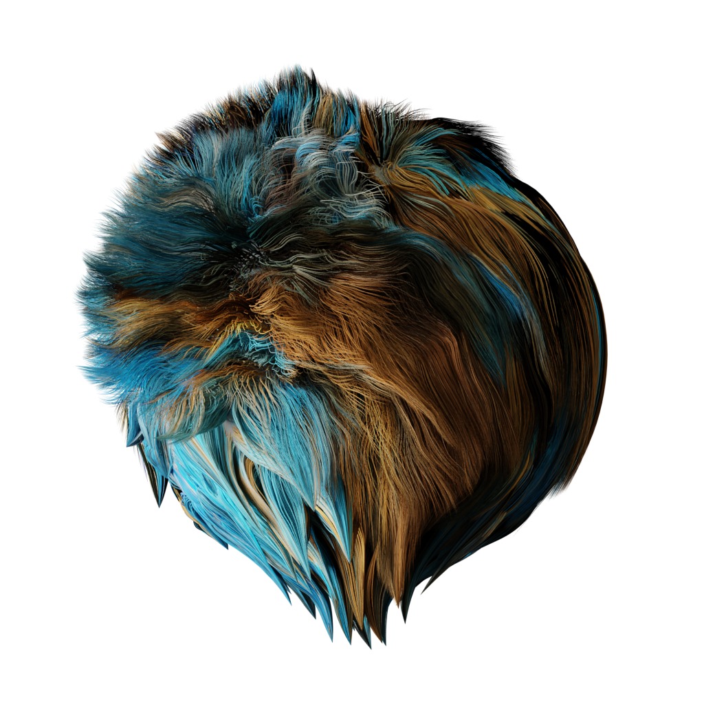 Indigo Bunting Blue Bird Low-poly 3D model_4