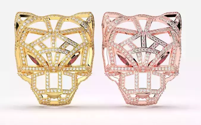 Panther Head 3dm and stl files for sale best quality 