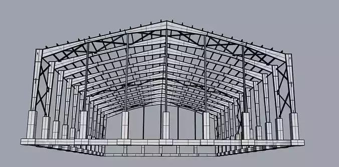 Designing a steel structure using Rhino 3D