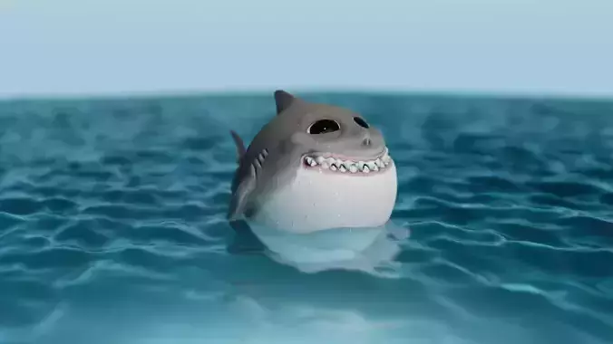 Cute Shark 3D model