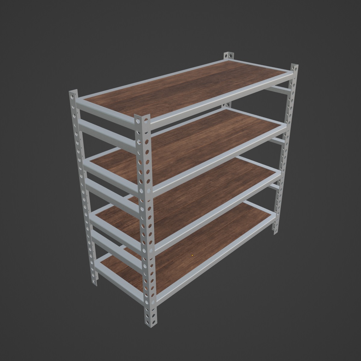 Metal Shelf 03 3D model_6