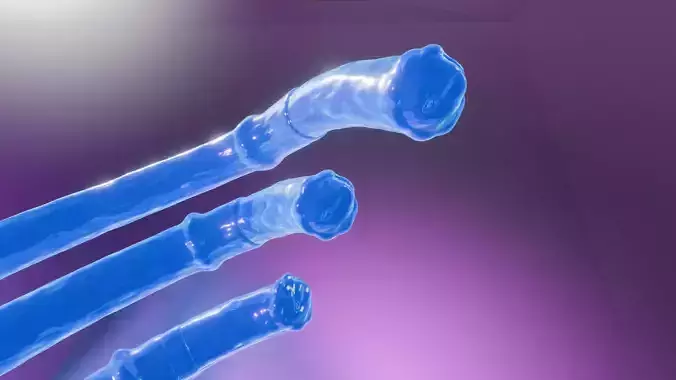 Horse cock tentacle - slime Low-poly 3D model Horse cock tentacle - slime Low-poly 3D model