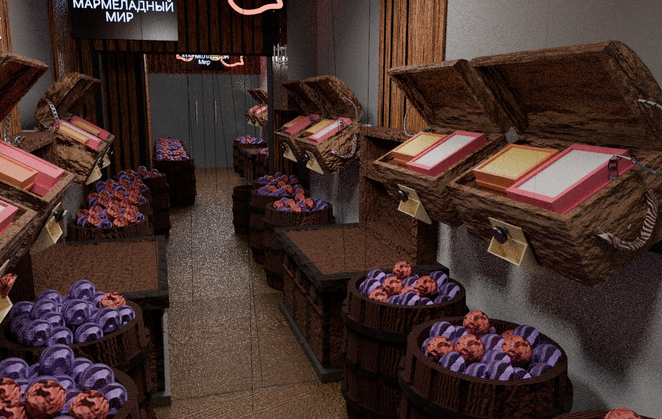3d model of marmalade world interior in blender 3D model_2