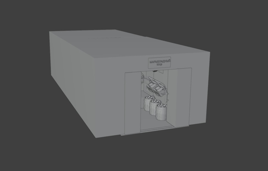 3d model of marmalade world interior in blender 3D model_6