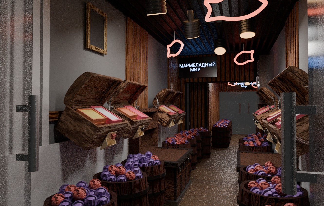 3d model of marmalade world interior in blender 3D model_4