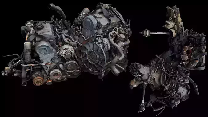 engines cars destroyed ground photogrammetry