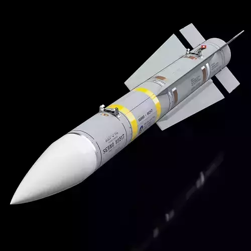 AIM-54C Phoenix Missile - Extreme Detail - 3D Print Ready 3D print model