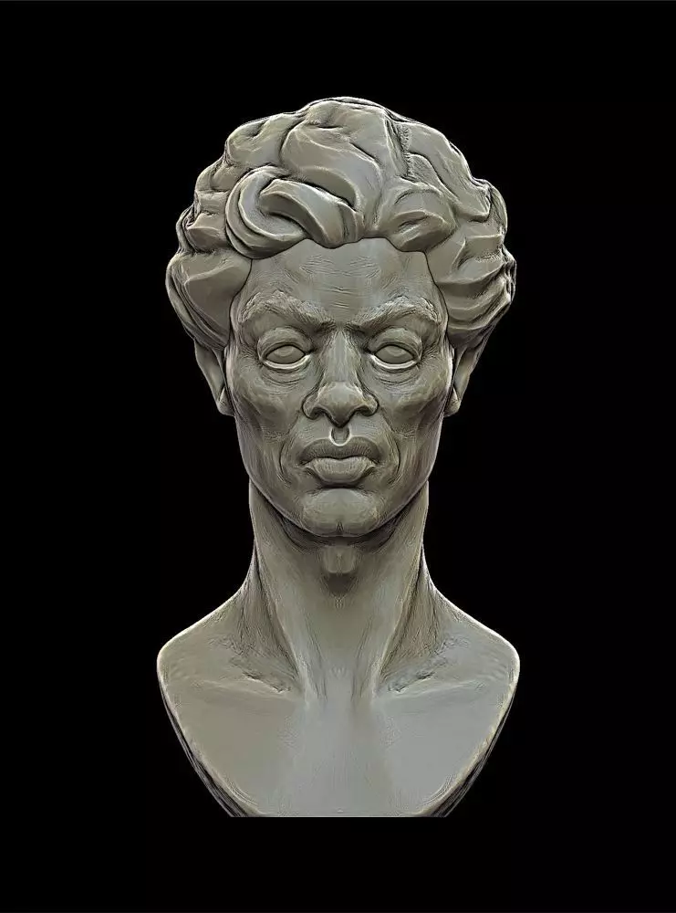 Bust 3 Head Character 3D print model
