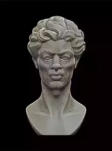 Bust 3 Head Character 3D print model